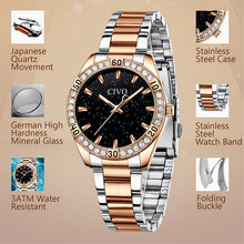 Load image into Gallery viewer, 8118C | Quartz Women Watch | Stainless steel Band-megalith watch