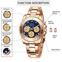 Load image into Gallery viewer, Chronograph Women Watch | Stainless steel Band | 8124C