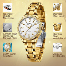 Laden Sie das Bild in den Galerie-Viewer, 8114C | Quartz Women Watch | Stainless steel Band-megalith watch