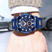 Laden Sie das Bild in den Galerie-Viewer, 0140M | Quarz-Herrenuhr | Gummiband