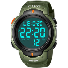 Laden Sie das Bild in den Galerie-Viewer, 1068C | Quartz Digital Men Watch | Rubber Band-megalith watch
