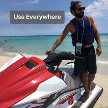 Laden Sie das Bild in den Galerie-Viewer, Oilily 100 % wasserdichte, schwimmende Smartphone-Hülle und Geldtasche, passend für alle Telefone, zweilagige Stoßdämpfung, inkl. Umhängeband (weiß)