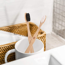 Load image into Gallery viewer, Oteasug Biodegradable Reusable Bamboo Toothbrushes, Bamboo Toothbrush made from Natural wooden and Eco-Friendly BPA Free Bristles, 10 pack form Oteasug