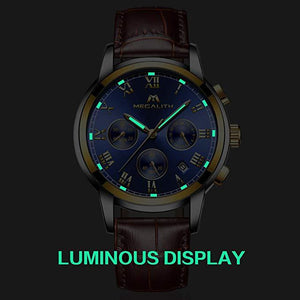 0060M | Quarz-Herrenuhr | Lederarmband