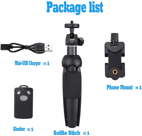 Selfie Stick, 40 inch Extendable Selfie Stick Tripod,Phone Tripod with Wireless Remote Shutter Compatible with iPhone 11 11 pro Xs Max Xr X 8Plus 7, Android, Samsung Galaxy S20 S10,Gopro and More