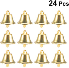 Load image into Gallery viewer, ALARM RUN 24pcs 45mm Jingle Bell Christms Ornaments Door Christmas Tree Hanging Decoration Pendants Christmas Home Holiday Party Decor Wedding Favors (Golden)