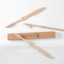Load image into Gallery viewer, Oteasug Biodegradable Reusable Bamboo Toothbrushes, Bamboo Toothbrush made from Natural wooden and Eco-Friendly BPA Free Bristles, 10 pack form Oteasug