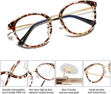 Laden Sie das Bild in den Galerie-Viewer, SOJOS Retro Runde Blaulichtfilterbrille TR90 Computerbrille Ashley SJ9001