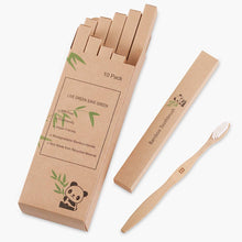 Load image into Gallery viewer, Oteasug Biodegradable Reusable Bamboo Toothbrushes, Bamboo Toothbrush made from Natural wooden and Eco-Friendly BPA Free Bristles, 10 pack form Oteasug