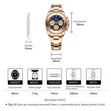 Load image into Gallery viewer, Chronograph Women Watch | Stainless steel Band | 8124C