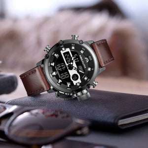 8051M | Quartz Men Watch | Leather Band