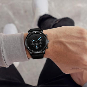 8021M | Quarz-Herrenuhr | Lederarmband