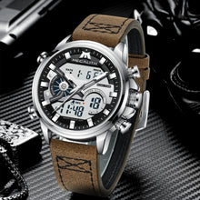 Load image into Gallery viewer, Analog Digital Watch | Leather Band | 8276M