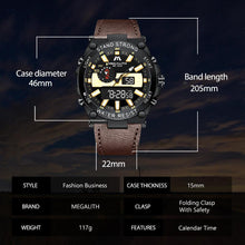 Laden Sie das Bild in den Galerie-Viewer, 8230M | Quartz Men Watch | Leather Band-megalith watch