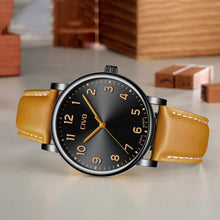 Laden Sie das Bild in den Galerie-Viewer, 2088C | Quarz-Herrenuhr | Lederarmband