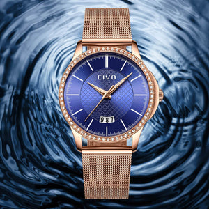 0045C | Quartz Women Watch | Mesh Band