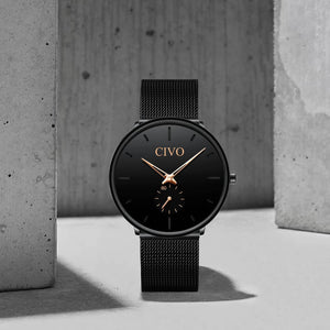 0124C | Quartz Men Watch | Mesh Band