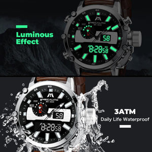 8229M | Quartz Men Watch | Leather Band-megalith watch