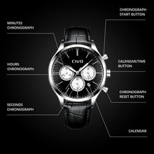 Load image into Gallery viewer, 8016C | Quartz Men Watch | Leather Band