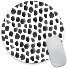 Load image into Gallery viewer, Neideso Polka Dot Mouse Pad, Polka Dot Print, Dot Pattern, Gift for Her, Cute Round Mousepad, Cute Desk Accessories, Office Decor, Desk Decor, Mouse Pads