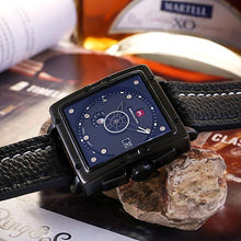 Laden Sie das Bild in den Galerie-Viewer, 0007M | Quarz-Herrenuhr | Lederarmband