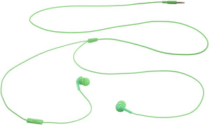 Biijok In-Ear Wired Headphones Earbuds with Microphone, Green