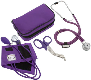 Bikewa Starter Pack Stethoscope, Blood Pressure Monitor and Free Trauma 7.5" MT Shear Ideal Gift for Nurse, EMT, Medical Students, Firefighter, Police and Personal Use