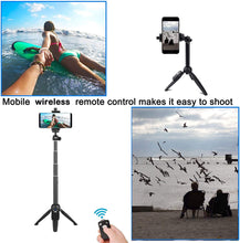 Load image into Gallery viewer, Selfie Stick, 40 inch Extendable Selfie Stick Tripod,Phone Tripod with Wireless Remote Shutter Compatible with iPhone 11 11 pro Xs Max Xr X 8Plus 7, Android, Samsung Galaxy S20 S10,Gopro and More
