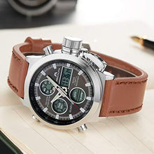 Laden Sie das Bild in den Galerie-Viewer, 0031M | Quarz-Herrenuhr | Lederarmband