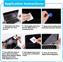 Load image into Gallery viewer, [2PCS Pack] 15.6-inch Laptop Crystal Clear Screen Protector, Notebook Computer Screen Guard Protector Compatible with HP/DELL/Asus/Acer/Sony/Samsung/Lenovo/Toshiba etc, Display 16:9 (2-Pieces/Pack)