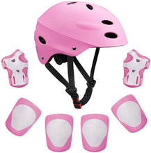 Laden Sie das Bild in den Galerie-Viewer, Keepose Kinder-Fahrradhelm, Sport-Schutzausrüstungsset, geeignet für Kleinkinder im Alter von 3–8 Jahren, Jungen und Mädchen, Knieschützer, Ellenbogenschützer, Handgelenkschützer für Fahrrad, Skateboard, Roller, Inlineskaten von Keepose