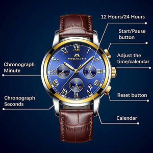 0060M | Quarz-Herrenuhr | Lederarmband