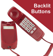 Load image into Gallery viewer, Oidium  Phones Corded Phone - Phones for Seniors - Phone for Hearing impaired - Crimson Red - Retro Novelty Telephone - an Improved Version of The Princess Phones in 1965 - Style Big Button