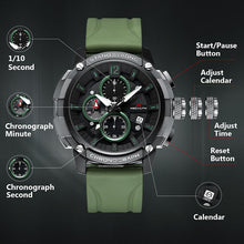 Laden Sie das Bild in den Galerie-Viewer, 8231M | Quartz Men Watch | Rubber Band-megalith watch