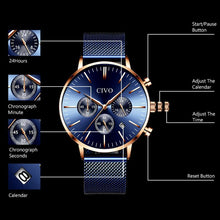 Load image into Gallery viewer, 8073C | Quartz Men Watch | Mesh Band