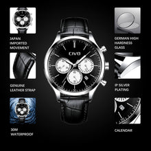 Load image into Gallery viewer, 8016C | Quartz Men Watch | Leather Band