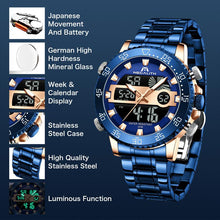 Load image into Gallery viewer, 8222M | Quartz Men Watch | Stainless Steel Band-megalith watch