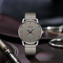 Laden Sie das Bild in den Galerie-Viewer, 8085C | Quarz-Herrenuhr | Lederarmband
