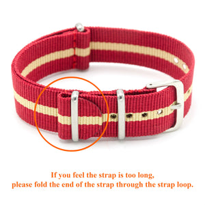 NATO Strap 4/8 Packs - 16mm 18mm 20mm 22mm 24mm Premium Ballistic Nylon Watch Bands Zulu Style with Stainless Steel Buckle