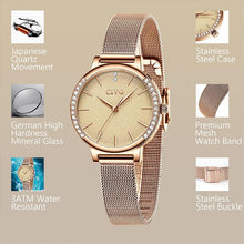 Laden Sie das Bild in den Galerie-Viewer, 8115C | Quartz Women Watch | Mesh Band-megalith watch