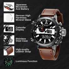 Load image into Gallery viewer, 8229M | Quartz Men Watch | Leather Band-megalith watch