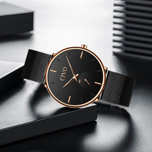 0124C | Quarzuhr für Herren | Mesh-Armband