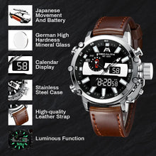 Laden Sie das Bild in den Galerie-Viewer, 8229M | Quartz Men Watch | Leather Band-megalith watch