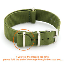 Load image into Gallery viewer, NATO Strap 4/8 Packs - 16mm 18mm 20mm 22mm 24mm Premium Ballistic Nylon Watch Bands Zulu Style with Stainless Steel Buckle