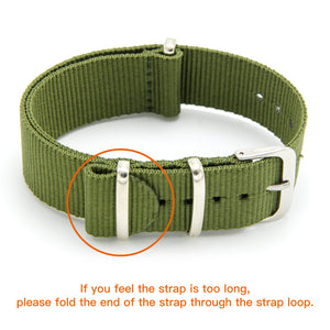 NATO Strap 4/8 Packs - 16mm 18mm 20mm 22mm 24mm Premium Ballistic Nylon Watch Bands Zulu Style with Stainless Steel Buckle