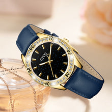 Laden Sie das Bild in den Galerie-Viewer, 8118C | Quarzuhr für Damen | Lederarmband