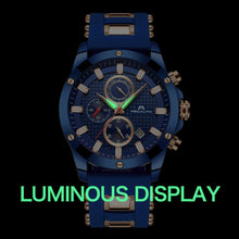 Laden Sie das Bild in den Galerie-Viewer, 0140M | Quarz-Herrenuhr | Gummiband