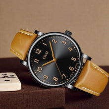 Laden Sie das Bild in den Galerie-Viewer, 2088C | Quarz-Herrenuhr | Lederarmband