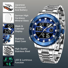 Load image into Gallery viewer, 8222M | Quartz Men Watch | Stainless Steel Band-megalith watch