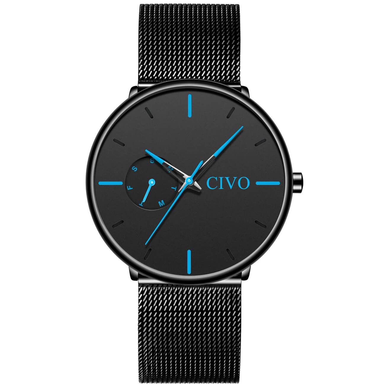 8052C | Quarzuhr für Herren | Mesh-Armband